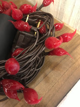 Load image into Gallery viewer, Burnt Red Silicone Dipped Teeny Light Strand