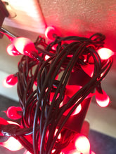Load image into Gallery viewer, Burnt Red Silicone Dipped Teeny Light Strand