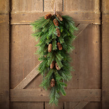 Load image into Gallery viewer, Pine Swag with Pinecones