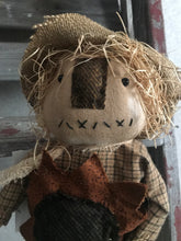 Load image into Gallery viewer, Susie Scarecrow Doll with Sunflower
