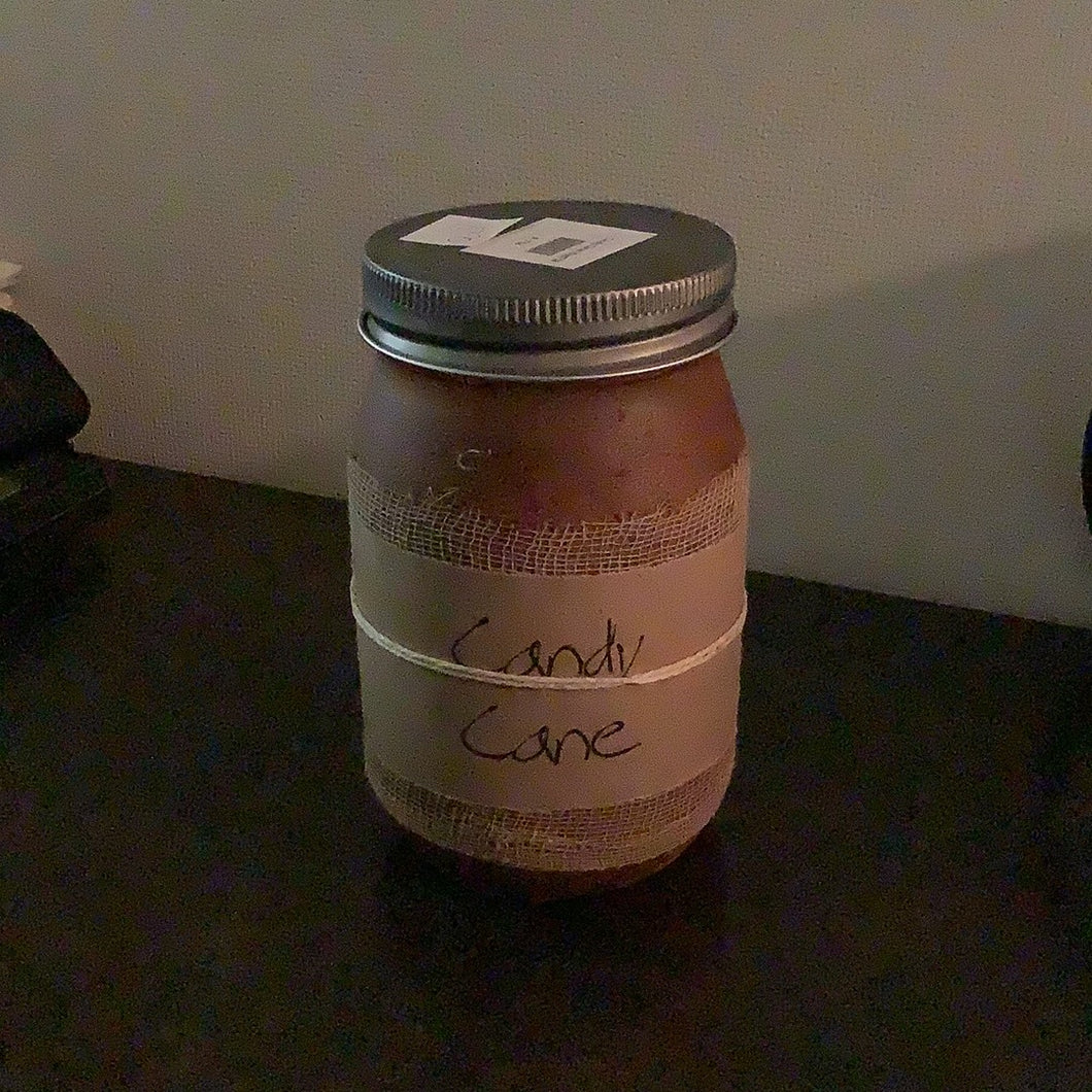 Candy Cane 16 oz Jar Candle