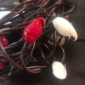 Country Cane Silicone Dipped Teeny Light Strand
