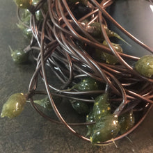 Load image into Gallery viewer, Rustic Olive Silicone Dipped Teeny Light Strand

