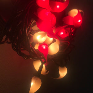 Country Cane Silicone Dipped Teeny Light Strand