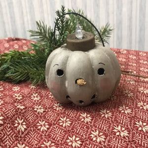Snowman Head with Tea Light Ornament/Cupboard Tuck