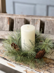 Southern Pine Candle Ring 10”