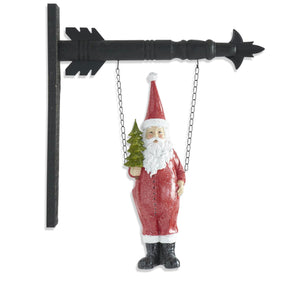 Glitter Santa Holding Tree Arrow Replacement