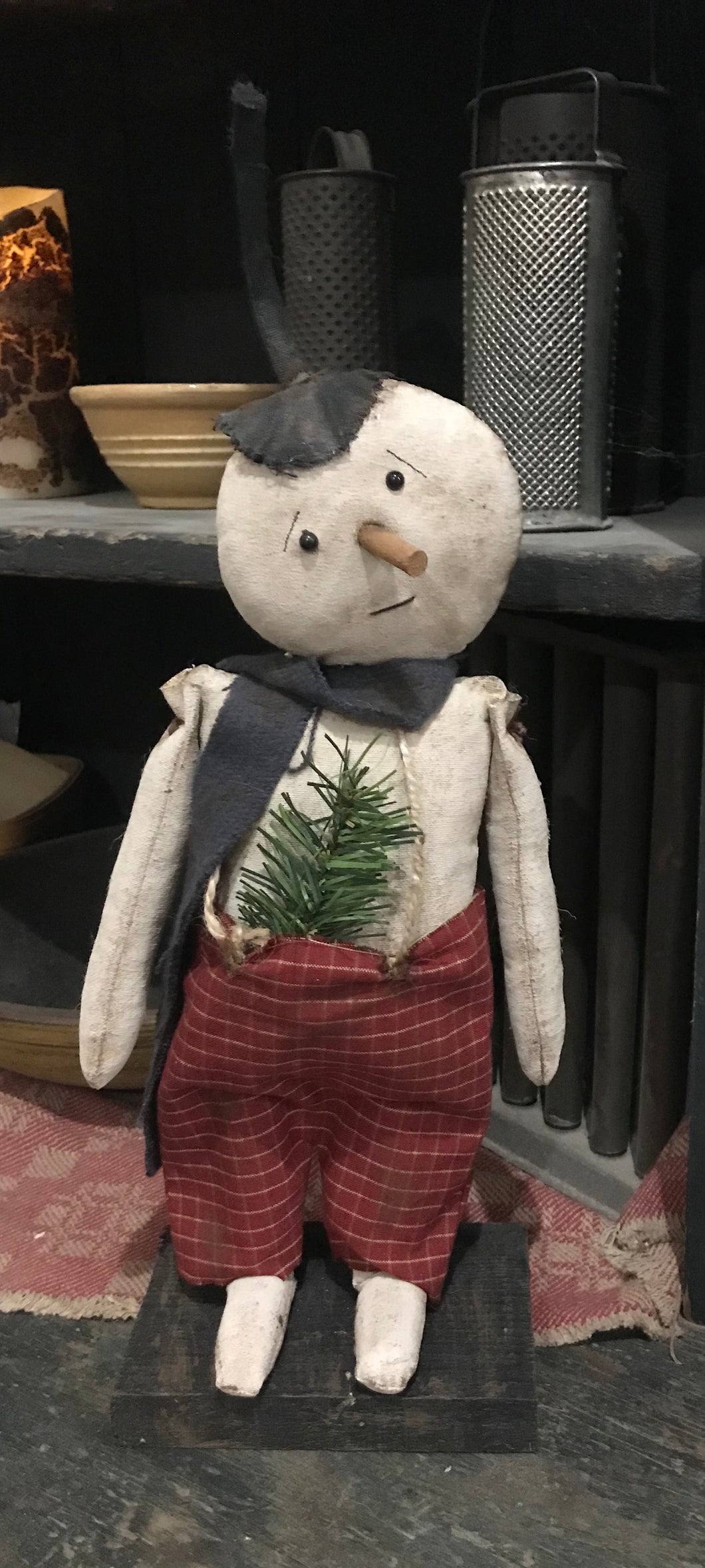 Mr. Snow Fabric Snowman