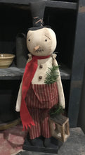 Load image into Gallery viewer, Max Fabric Snowman and Lantern
