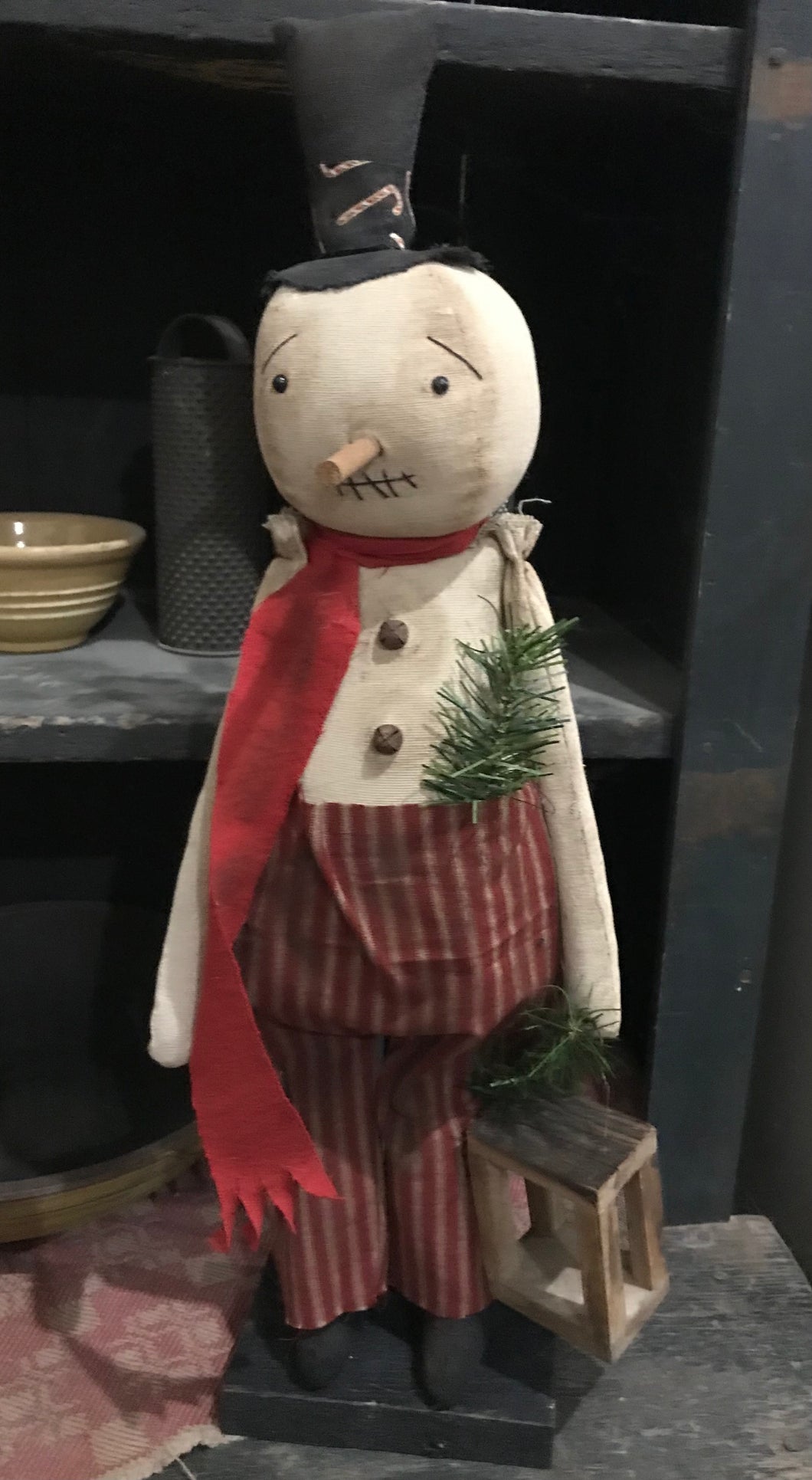 Max Fabric Snowman and Lantern