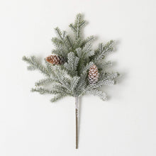 Load image into Gallery viewer, Flocked Winter Pine Pick
