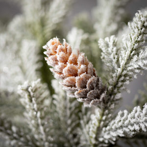 Flocked Winter Pine Pick