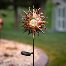 Load image into Gallery viewer, Sunburst Solar Yard Stake
