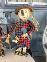 Load image into Gallery viewer, Mrs. Scarecrow Standing Fabric Doll
