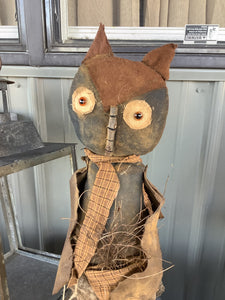 Mrs. Hoot Fabric Standing Owl