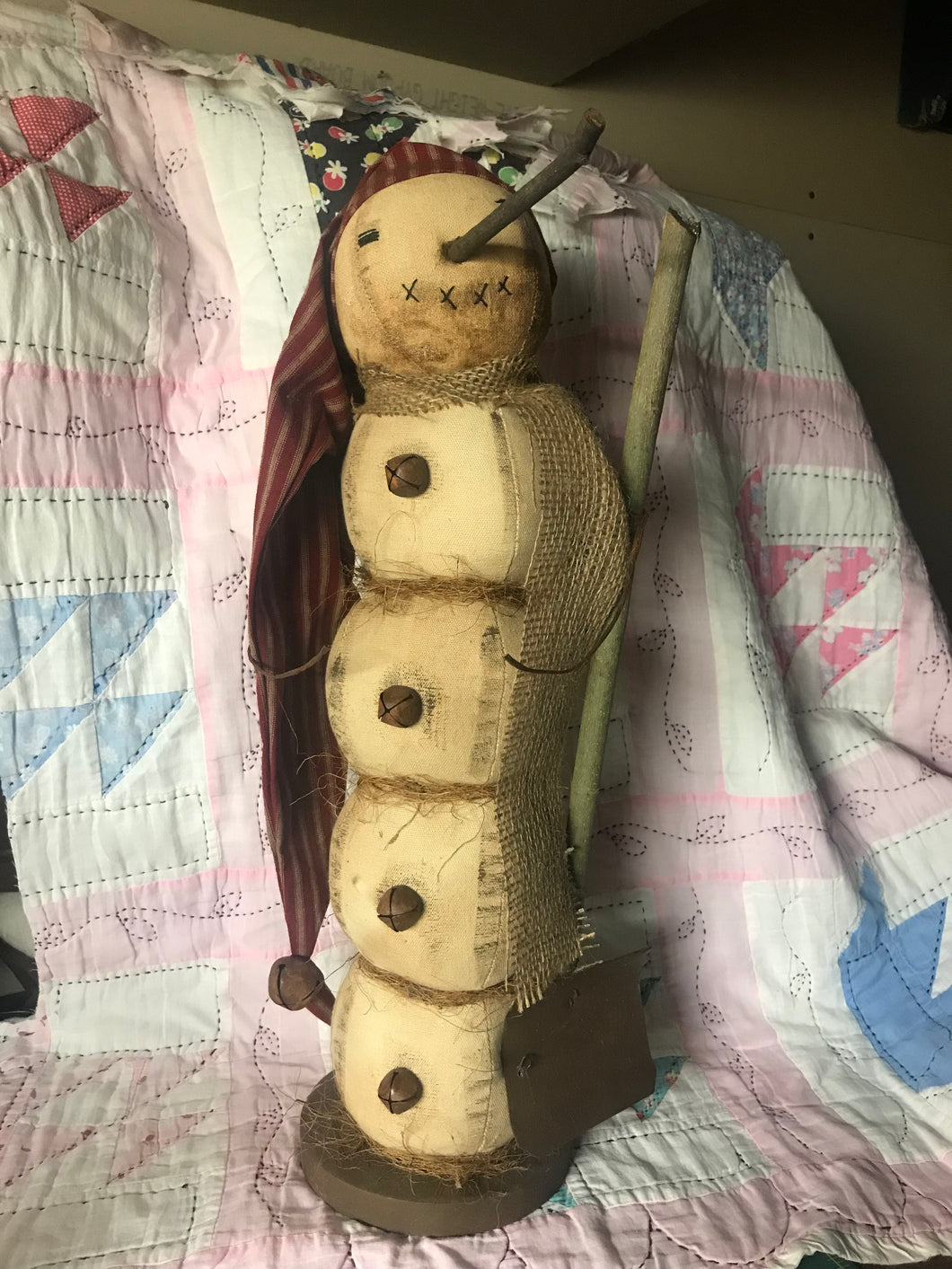 Jeff Standing Fabric Snowman