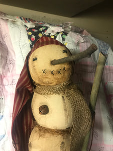 Jeff Standing Fabric Snowman