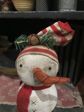 Load image into Gallery viewer, Josh Little Fabric Snowman
