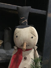 Load image into Gallery viewer, Max Fabric Snowman and Lantern
