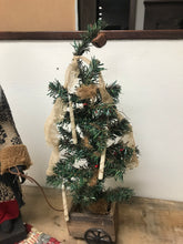 Load image into Gallery viewer, Santa Clause and Tree Cart
