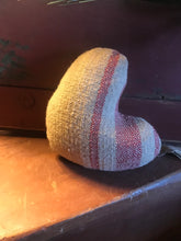 Load image into Gallery viewer, Red Striped Fabric Heart
