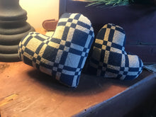 Load image into Gallery viewer, Navy Coverlet Fabric Heart
