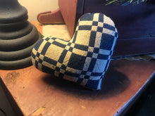 Load image into Gallery viewer, Navy Coverlet Fabric Heart

