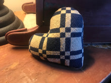 Load image into Gallery viewer, Navy Coverlet Fabric Heart
