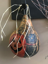 Load image into Gallery viewer, Cat and Jack Painted Hanging Gourd
