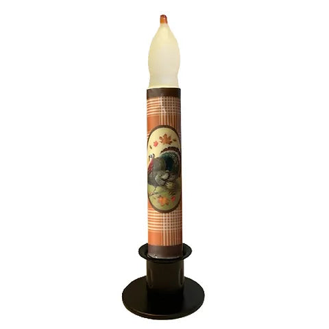 6” Timer Taper Harvest Turkey with Orange Plaid