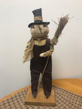 Load image into Gallery viewer, Cal Standing Snowman with Broom
