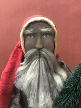 Load image into Gallery viewer, Standing Santa Claus in Brown Wool Cloak

