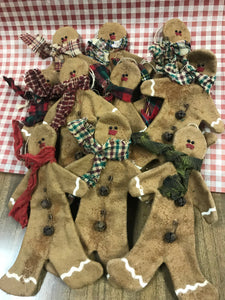 Fabric Gingerbread Ornaments