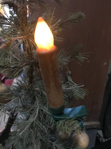 Gingerbread Candle Clip-On Lights