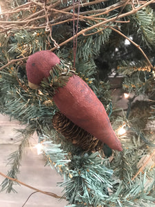 Fabric Cardinal Ornament