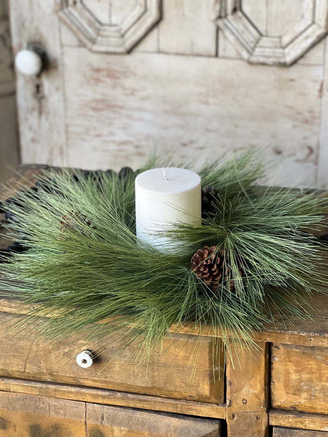 Loft Needle Pine Candle Ring 20”