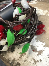 Load image into Gallery viewer, Poinsettia Silicone Dipped Tiny Light Strand
