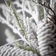 Load image into Gallery viewer, Flocked Pine Twig Mini Wreath
