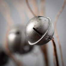 Load image into Gallery viewer, Gray Jingle Bell Mini Wreath
