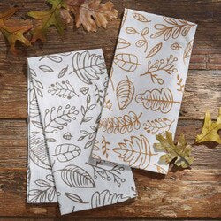 Graphic Leaf 2 Dishtowel Set