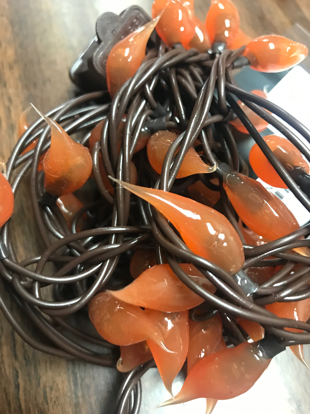 Pumpkin Silicone Dipped Light Strand