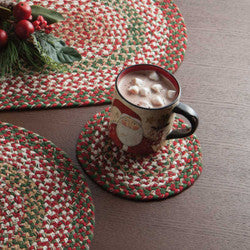 Holly Berry Braided Trivet