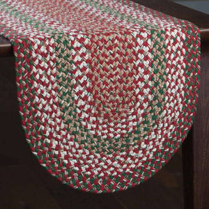 Holly Berry Braided Table Runner