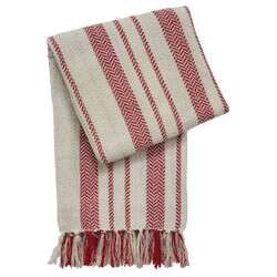 Peppermint Stripe Throw