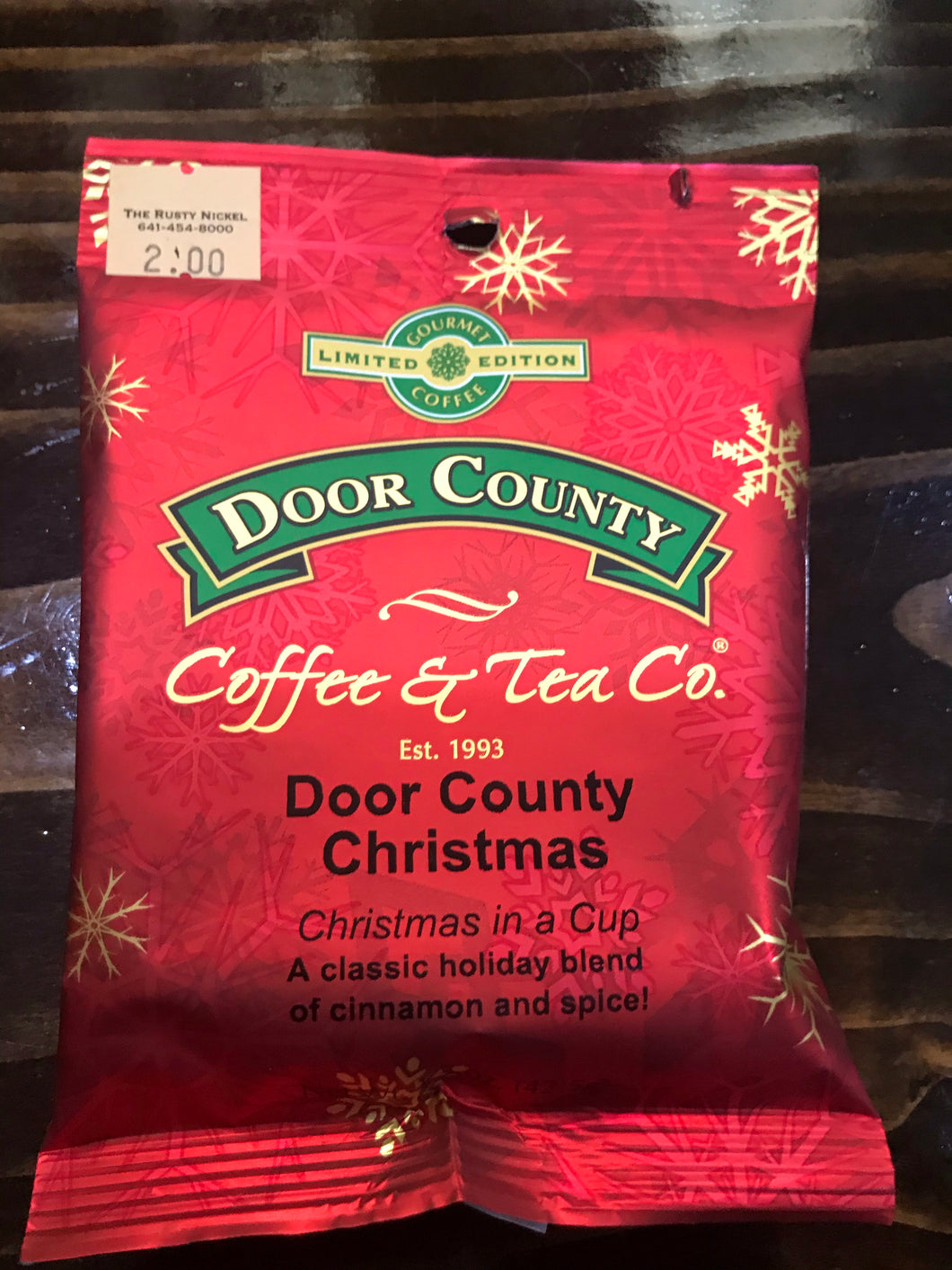 Door County Coffee 1.5 oz Pack of Door County Christmas