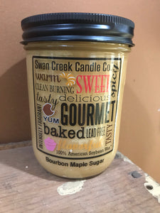 Swan Creek Bourbon Maple Sugar 12 oz Pantry Jar Candle