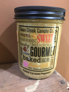 Swan Creek Salted Caramel Popcorn 12 oz Pantry Jar Candle