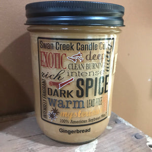Swan Creek Gingerbread 12 oz Pantry Jar Candle