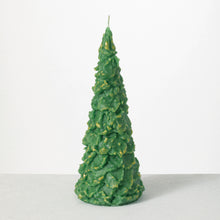 Load image into Gallery viewer, Green Rhapsody Tree Candle Asstd 2
